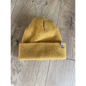 FJALLRAVEN Mustard Yellow Classic Knit hat Baby 100% wool Beanie Winter Ski cap